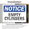 Signmission Empty Cylinders, 10 in W x Rectangle, Vinyl Decal OS-2PACK-NS-D-710-L-12023 - alternate 5